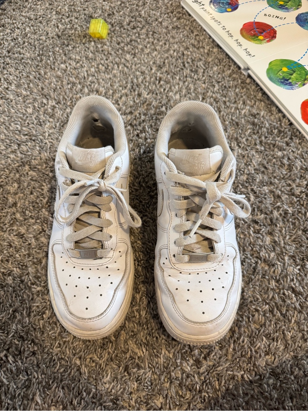 Nike AF1 White Low-Top Leather Sneakers